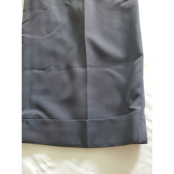 Murano Mens Dress Pants Navy Size 38/30 Polyester Blend Pleated Stretch Pockets - Picture 11 of 12